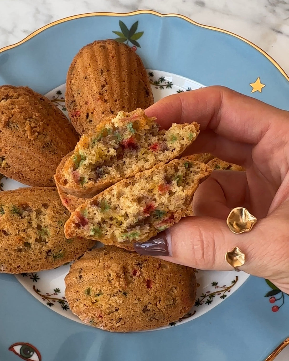 Brown Butter Sprinkle Madeleines