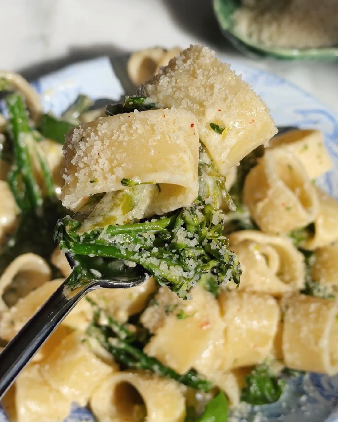 Broccolini and Goats Cheese Pasta