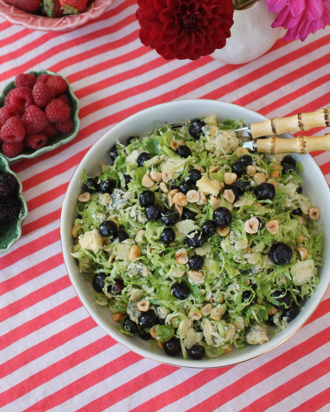 Blueberries & Brussels Salad